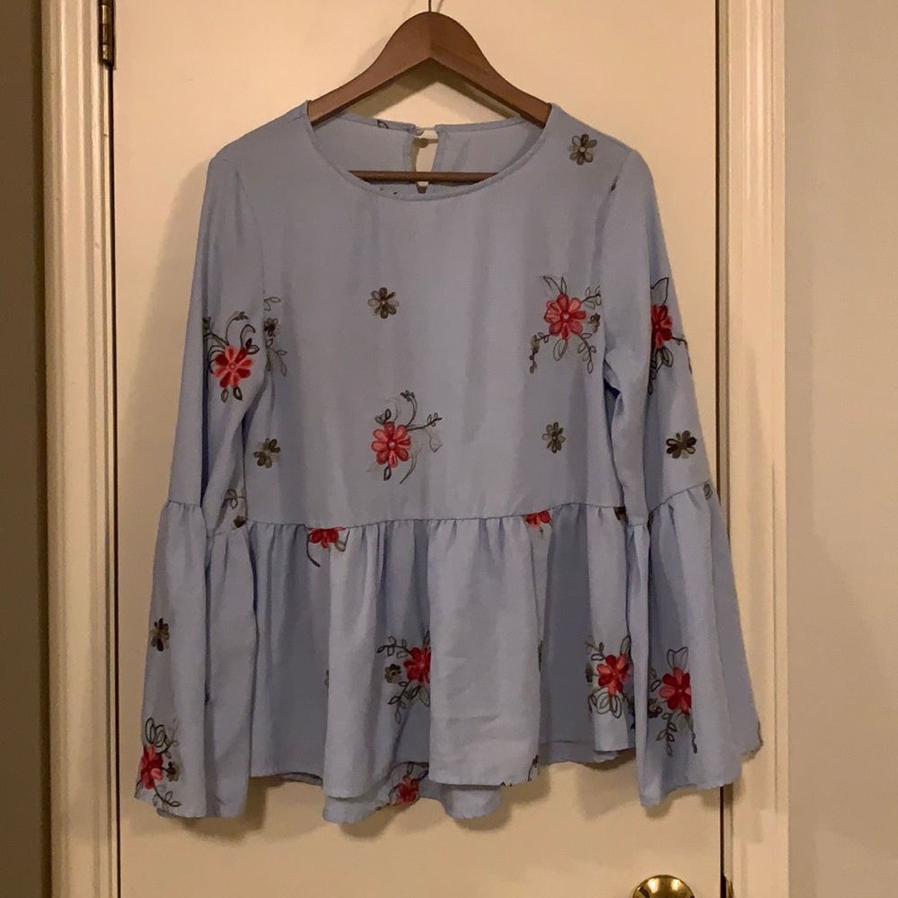 Peasant Top with Bell Sleeves